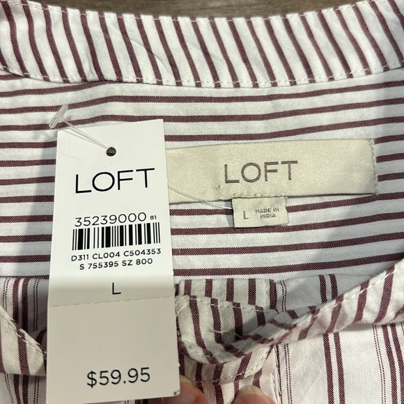 **NWT** Loft Striped Top - Picture 5 of 5